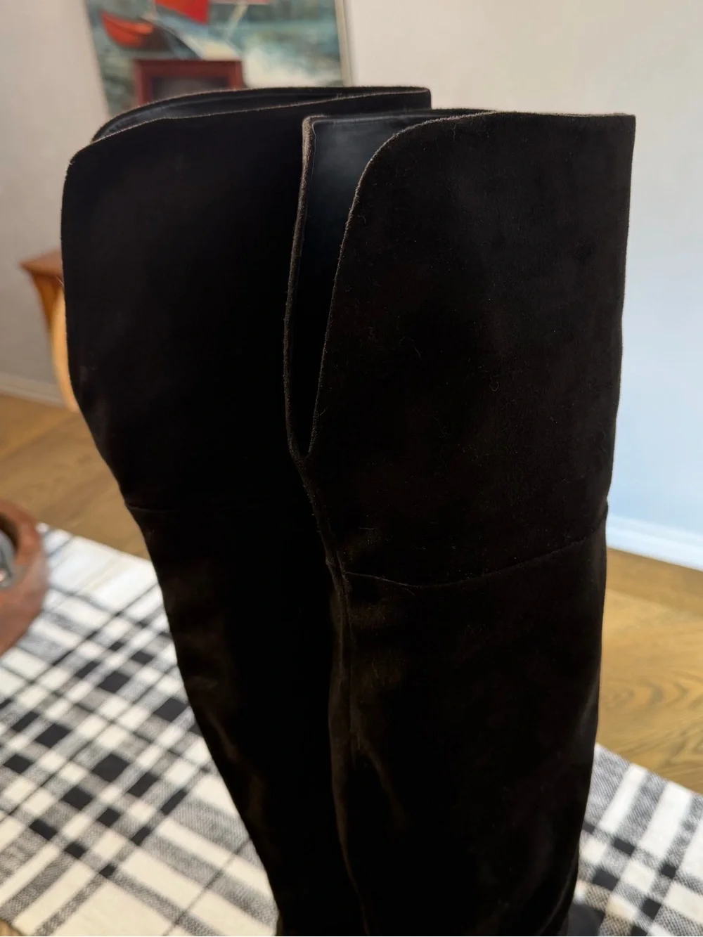 BP Luke FAB over the knee boot black vegan suede - size 8.5
